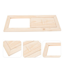 Wooden Air Vent for Sauna Room with Adjustable Air Gaps Durable Khaki Finish