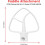 KitchenAid K45B belagt flatvisp for 4,5–5 liter vippehode 2