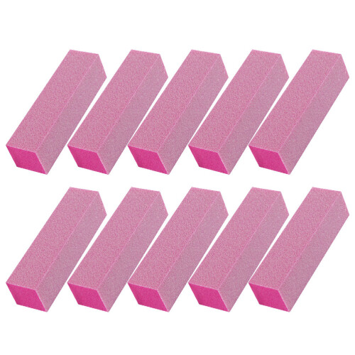 20Pcs Pink Nail Buffer for Shaping and Smoothing Nail Edges