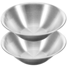 10Pcs Stainless Steel Mixing Bowls Set for Home Use Lightweight Silver