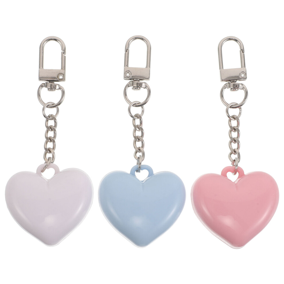 Villcase 3Pcs Refillable Heart Shape Eyeshadow Box Compact Makeup Organizer