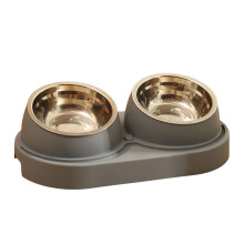 Elevated Cat Food Bowl with Removable Stainless Steel Dishes 15 Raised Feeder for Optimal Feeding Posture Small Pet Dining Station