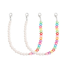 2Pairs Pearl and Star Shoe Chains Zinc Alloy Boot Jewelry for Women