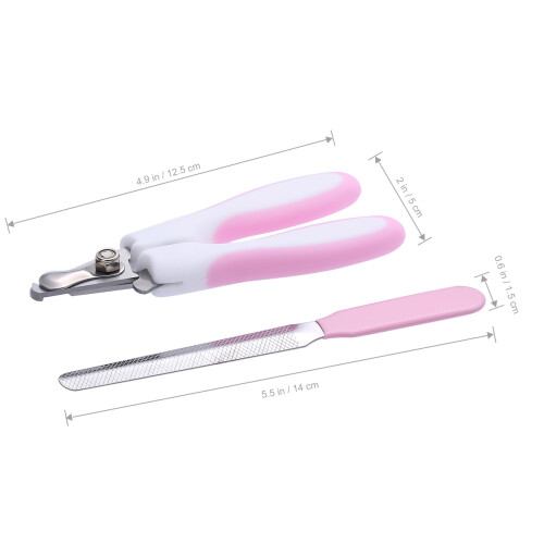Coupe Ongles Chat Rose Ergonomique Sécurisé 1