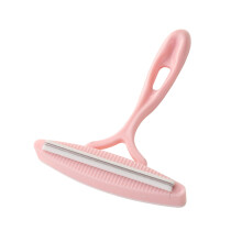 Rasoir à tissus et brosse anti-peluches manuels et légers 2 en 1 - Outil portable en plastique pour pulls, manteaux, poils d'animaux sur les