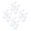 16Pcs Clear Doll Display Bags Assorted Colors Mini Keychain Pouch 5