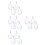 16Pcs Clear Doll Display Bags Assorted Colors Mini Keychain Pouch 6