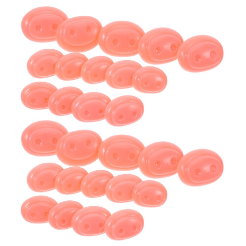 30Sets Bright Pink Plastic Nose for Stuffed Animals Craft Accessories