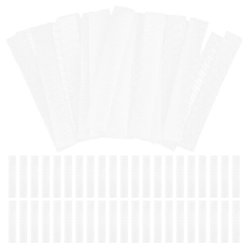 200Pcs White Pe Makeup Brush and Rose Bud Protective Mesh Covers