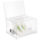2 Count Donation Jars For Fundraising Clear Ballot Boxes Raffles 4