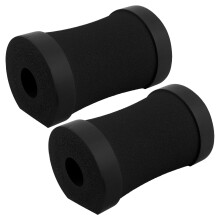 2St Zwarte Rubberen Plank Elleboogbeschermers Voor Yoga En Pilates