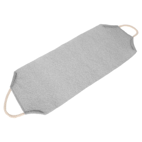 4Pcs Light Grey Body Scrubber Exfoliator Stretchable Shower Wash Cloth 2