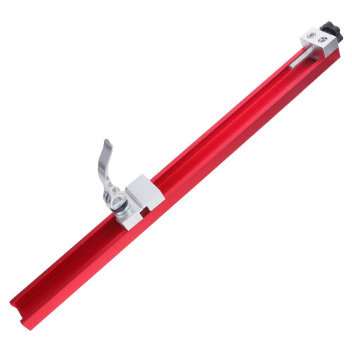 Red Aluminum Circular Saw Guide Rail Base for Precise Wood Cutting