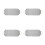 4Pcs Light Grey Body Scrubber Exfoliator Stretchable Shower Wash Cloth 6