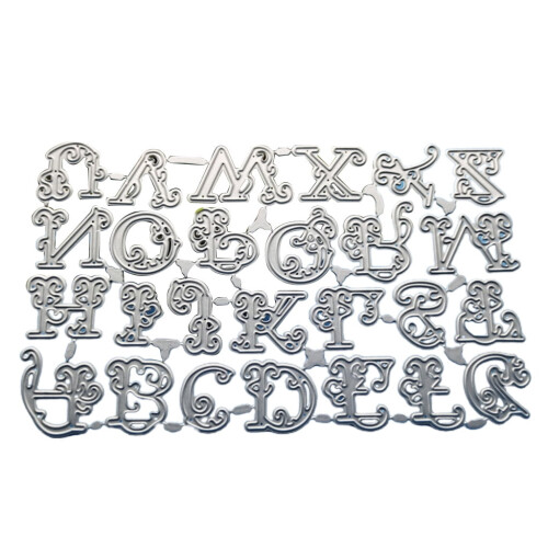 Metal26Letters Μήτρες κοπής, Τέχνη από χαρτί, Χειροτεχνίες, Πρότυπο κοπής, Ανάγλυφο