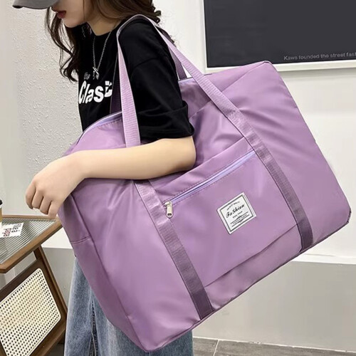 Πτυσσόμενη τσάντα ταξιδιού Duffel, ελαφριά τσάντα μεταφοράς αποσκευών Tote, ευρύχωρη