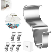 Heavy Duty Stainless Steel Vinyl Siding Hooks (5 Pcs) – No-Hole, Low-Profile, Compatible with Vinyl Siding