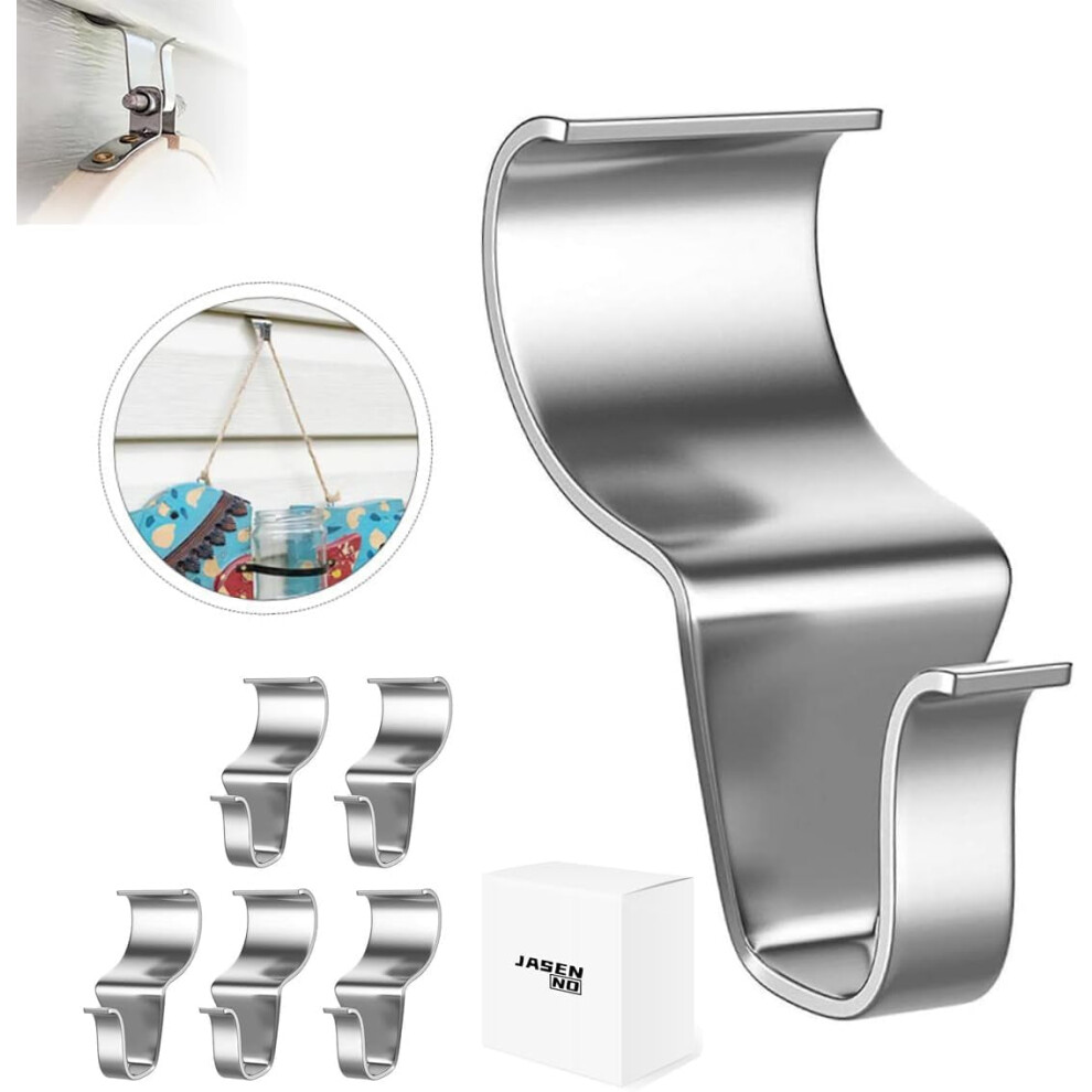 Heavy Duty Stainless Steel Vinyl Siding Hooks (5 Pcs) Â No-Hole, Low-Profile, Compatible With Vinyl Siding 9405492193246