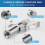 Dual Handle Gear Grease Nozzle, 10000 PSI Load Quick Lock & Release Grease Coupler with Spring Flexible Hose 2