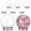 24Pcs DIY Snow Globe Craft Kit Clear Plastic Globe with Aluminum Top 1
