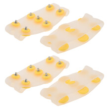 2Pairs Durable Slip-on Winter Cleats with Ice Gripper Spikes for Shoes