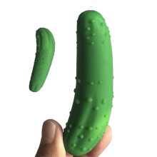 Tapón de silicona con forma de pepino para botellas de vino, cerveza y champán.