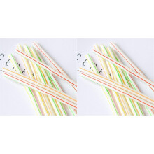 Pailles en plastique flexibles et pliables (200 pièces)
