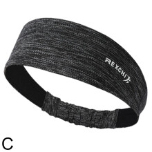Sports Headband Sweat-Absorbing Non-Slip Elastic Headband for Running Yoga Gym