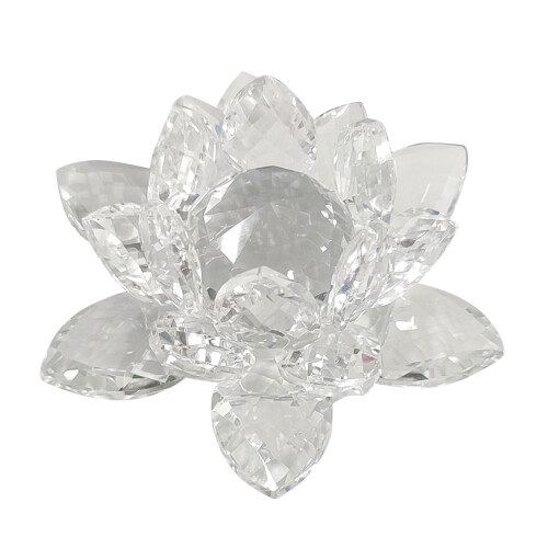 Skleněný svícen Lotus, 7 barev, 8 cm