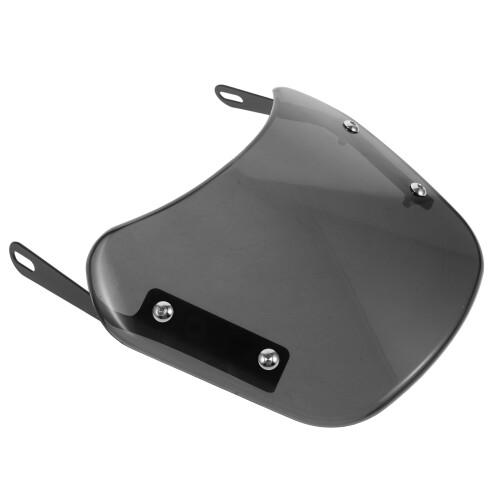 2Pcs Black Motorcycle Windshield ABS Iron Wind Deflector for Motorbike