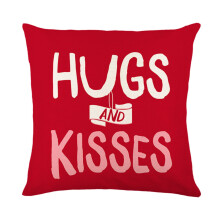 Housse de coussin rouge Saint-Valentin 45 x 45 cm, taie d'oreiller décorative en forme de cœur pour canapé, fauteuil, chambre – Compatible avec