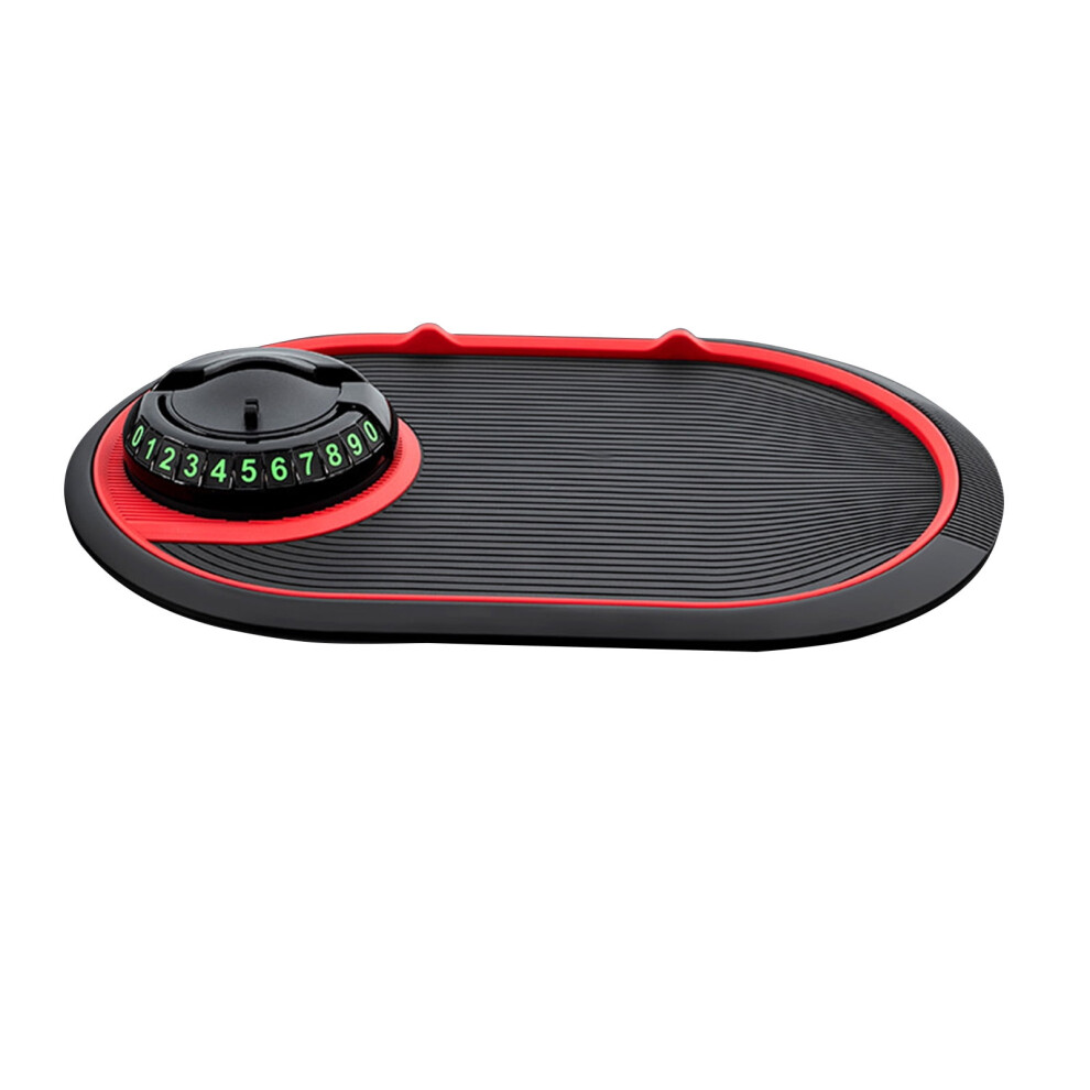 Car Anti-Slip Dashboard Mat With Phone Holder And License 913211424032