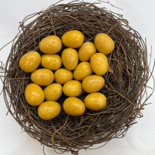 Easter Crystal Mini Egg 20mm Agate Jade Stone Egg Ornament 10PC for Home Decor Spring Holiday Gifting Display