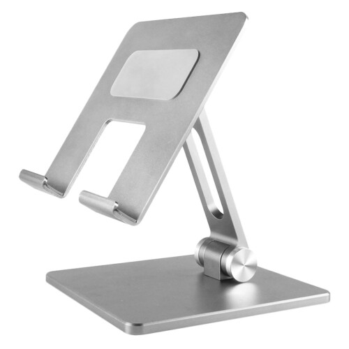 2Pcs Silver Adjustable Laptop Rack Foldable Cooling Computer Stand 1