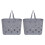 4Pcs Handheld Grey Plastic Storage Baskets for Toys and Sundries 1