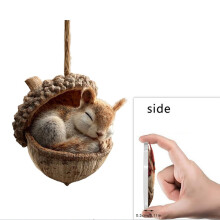 Ornement de sapin de Noël de 7,9 cm (3,1 pouces) - Pendentif décoratif en acrylique pour décorations de fêtes à thème et décorations de Noël