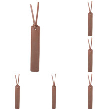 Conjunto de 6 Marcadores de Página Clássicos em Couro, Costurados à Mão – Presentes para Amantes de Livros, Professores, Homens e Mulheres; Dia