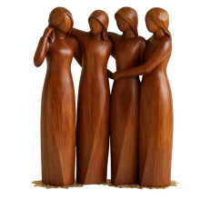 Figuras de resina pintadas a mano de las Tres Hermanas del Océano (paquete de 4)