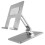 2Pcs Silver Adjustable Laptop Rack Foldable Cooling Computer Stand 10