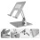 2Pcs Silver Adjustable Laptop Rack Foldable Cooling Computer Stand 11