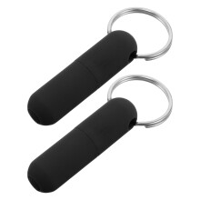 2St Metalen Sigarenpuncher Sleutelring, Zwart, En Precies
