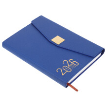 3St Donkerblauw Notitieboek Planner Voor Werk Met Leerlook En