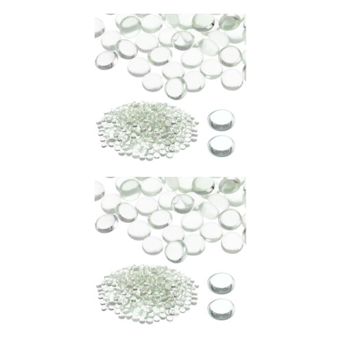 800Pièces Billes Plates En Transparent Décoratives Pour Aquarium 1