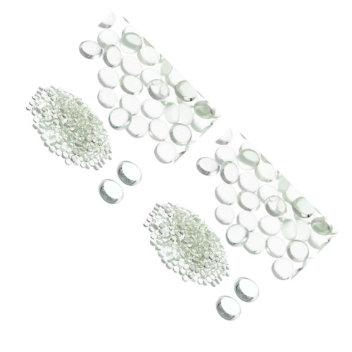 800Pièces Billes Plates En Transparent Décoratives Pour Aquarium 2