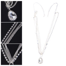 Lichte Wedding Forehead Jewelry Met Schitterende Kristallen