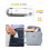 USB-oplaadbare leeslamp met 2 instelbare helderheidsniveaus, wit 4