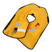 2St Zwart Automatisch Opblaasbaar Lifevest Waterdicht Voor Watersport