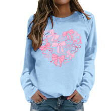 Valentinstag-Sweatshirts für Damen: Niedliche Herz-Shirts, langärmlige Pullover mit Rundhalsausschnitt – das perfekte Outfit für den Valentinstag