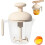 Ergonomic Multi-Blade Manual Egg Mixer with Built-In Mesh Filter – Compatible with Standard Cups 8