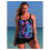 Μαγιό Tankini για γυναίκες με φλοράλ prints, μαγιό δύο τεμαχίων με σούρες, σορτσάκια και 1